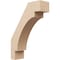 Ekena Millwork 5-inch W x 16-inch D x 22-inch H Merced Rough Cedar Woodgrain TimberThane Knee Brace, Primed BRCUR05X16X22MRCRCPR - alternate 1